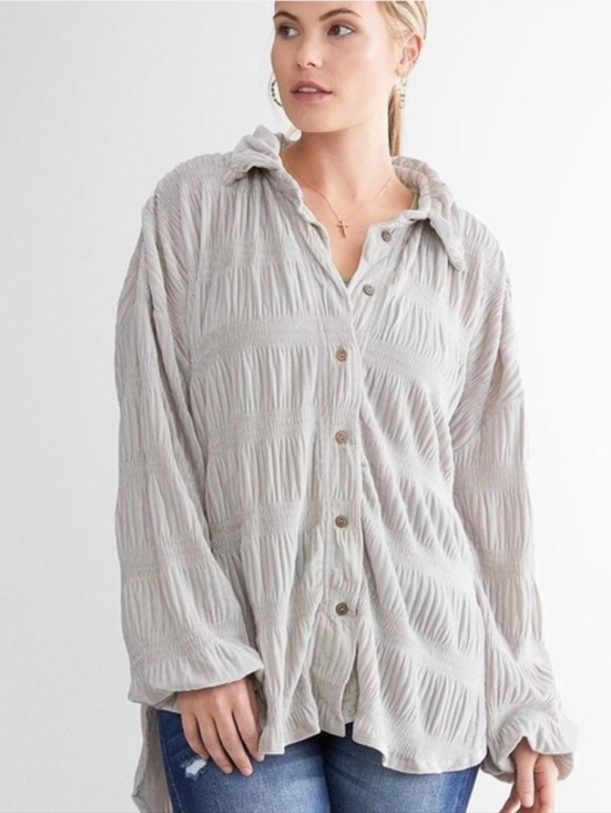 Free People Tops - Free People Grey My Best Top